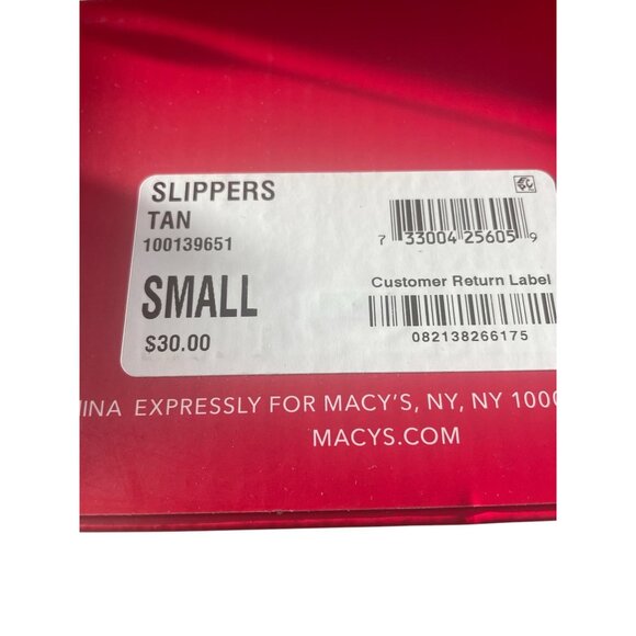 Tan Moccasin Slippers Mens Indoor Outdoor Fleece Lined Small Cozy Winter Lounge - Picture 2 of 10